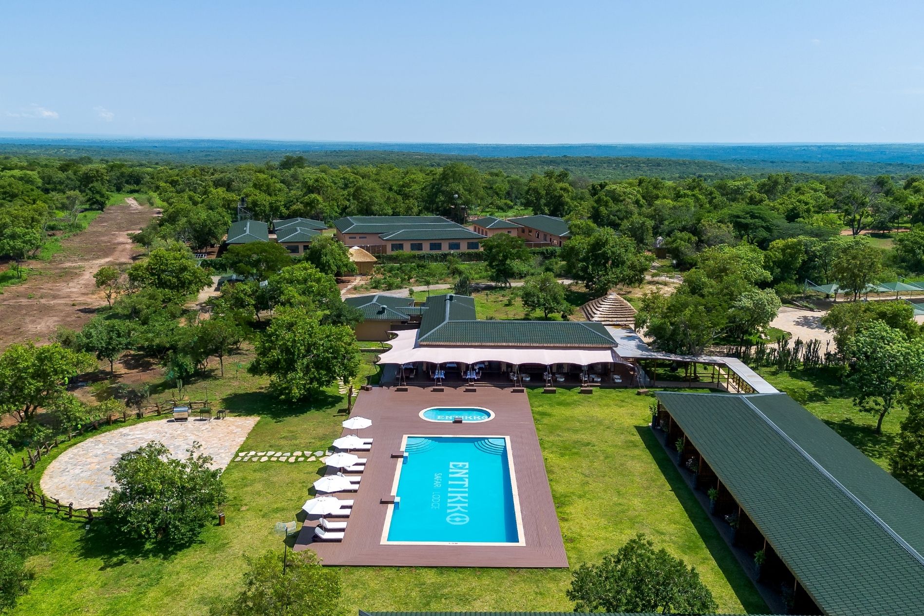 Aerial photography of a destination property